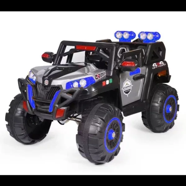 CR9A Ride On Jeep with LED display, Bluetooth remote control, and enlarged seat