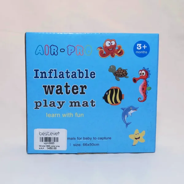 Baby Kids Water Play Mat with colorful floating toys and stimulating graphics